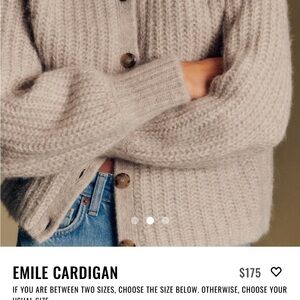 Sezane Emile Cardigan in light beige